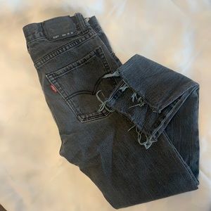 Vintage Levi 510 skinny. Faded black